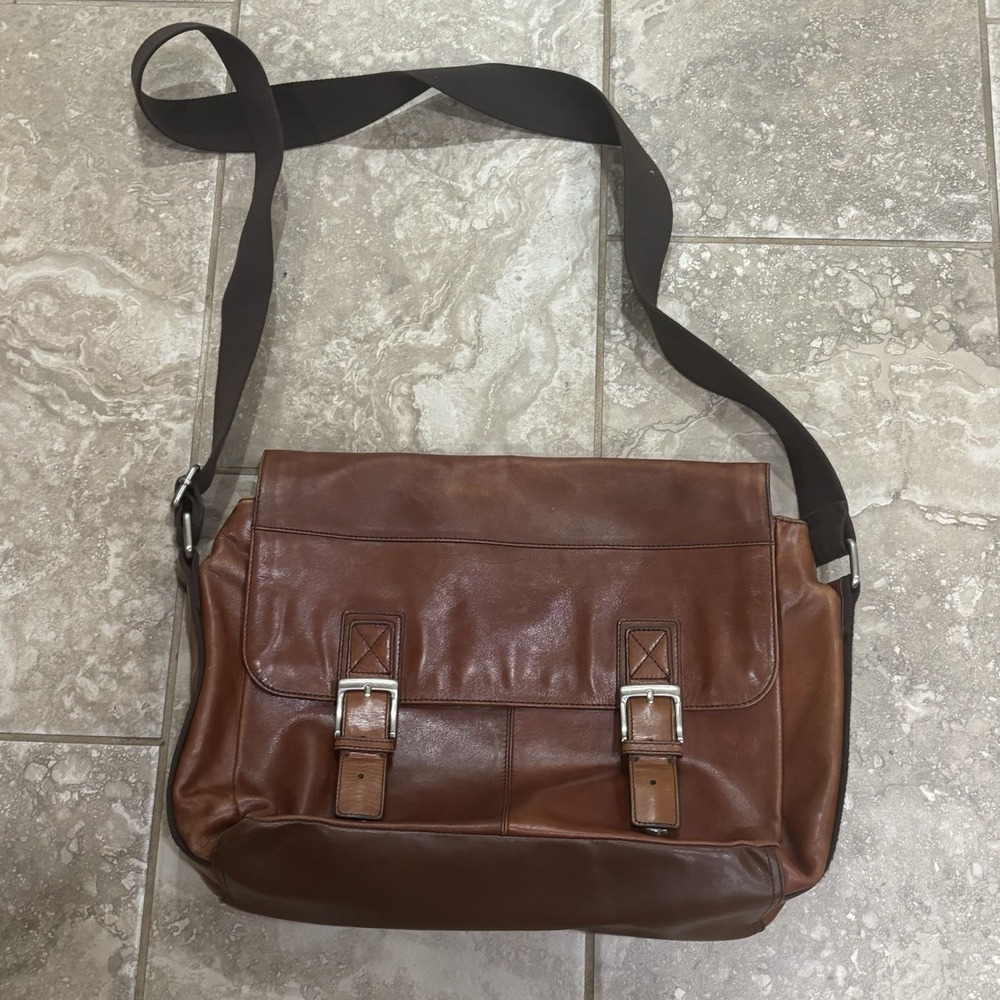Fossil Leather‎ Brown Mason Messenger Bag